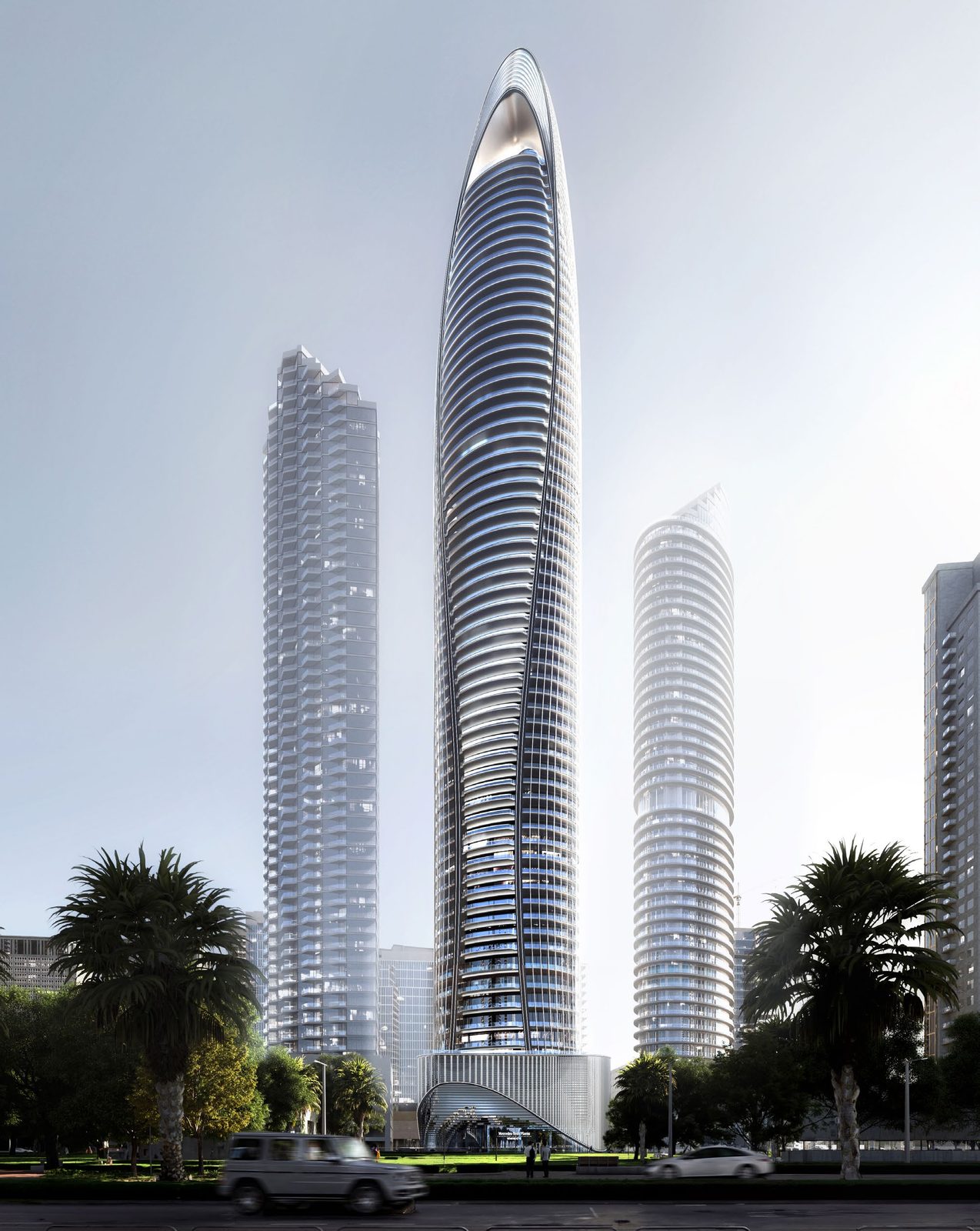 Mercedes-Benz Places | Binghatti — Фасад