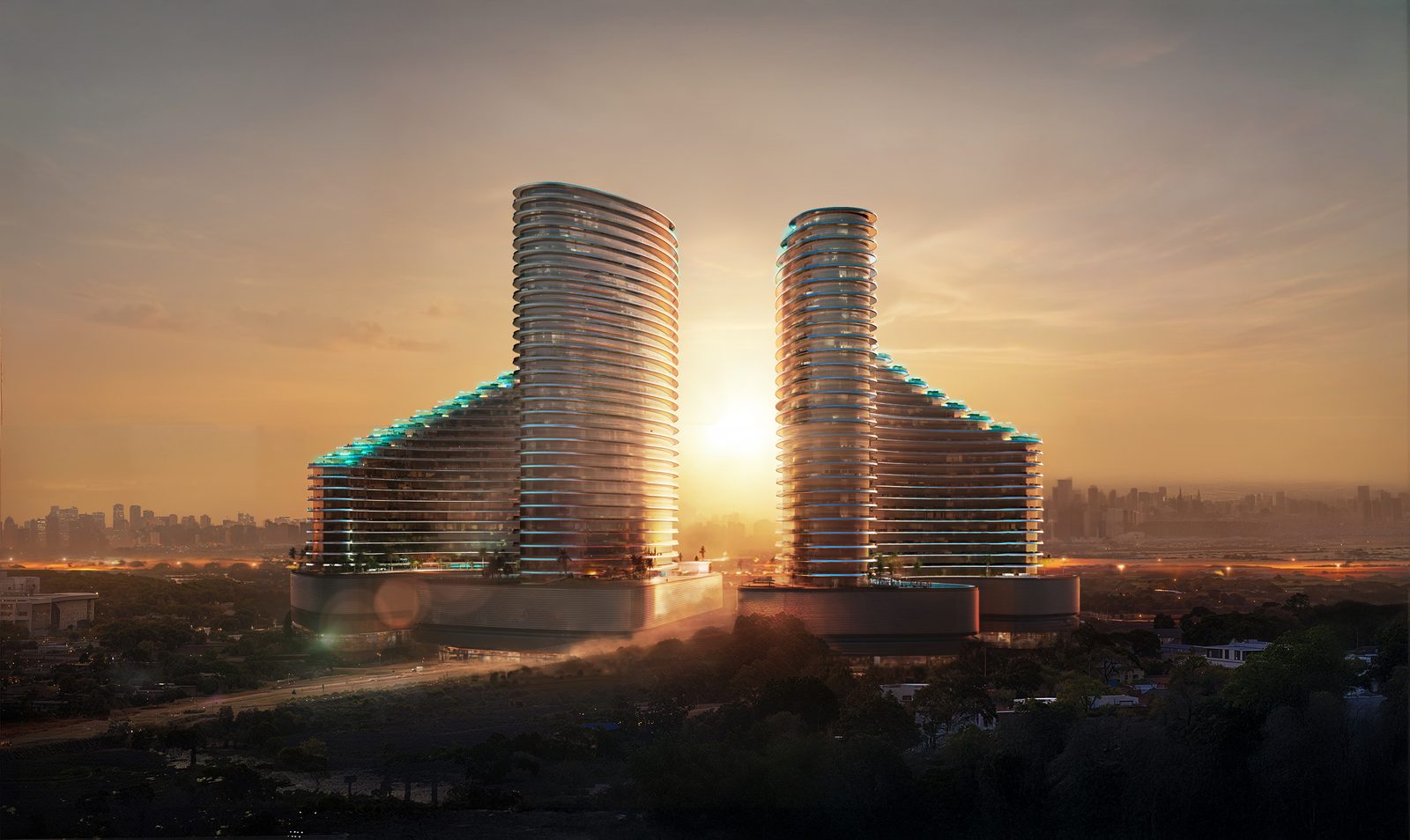 Binghatti Skyflame — Vista aérea