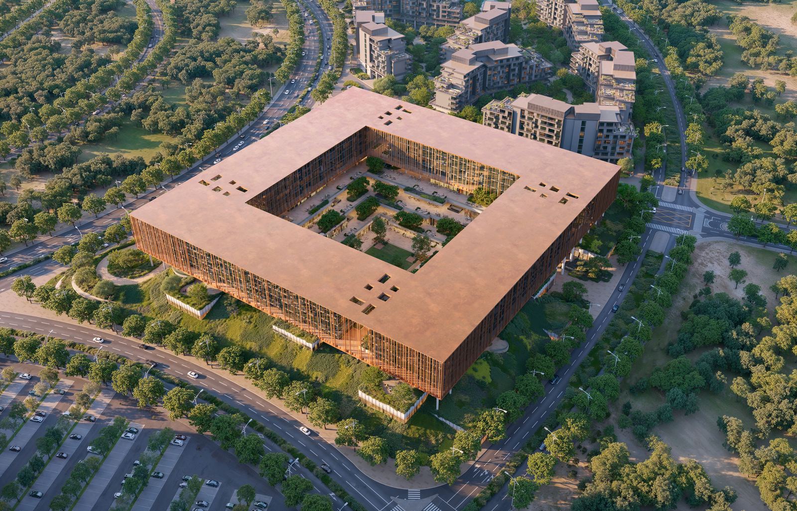 The Yards Plaza — Вид сверху